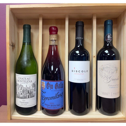 Chateau Montelena, Finca Torremilanos Ojo Gallo, Díscolo, and Lagarde Cabernet Franc Gift Box - Caná Wine Shop